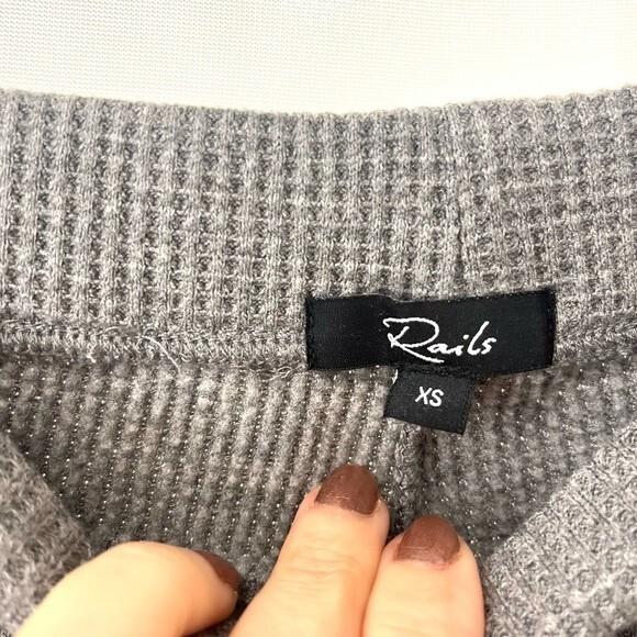Rails Molly Waffle Knit Pant in Heather Grey XS NWOT - Picture 10 of 15